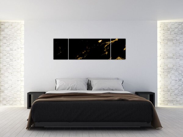 Obraz - Zlaý dekor (170x50 cm)