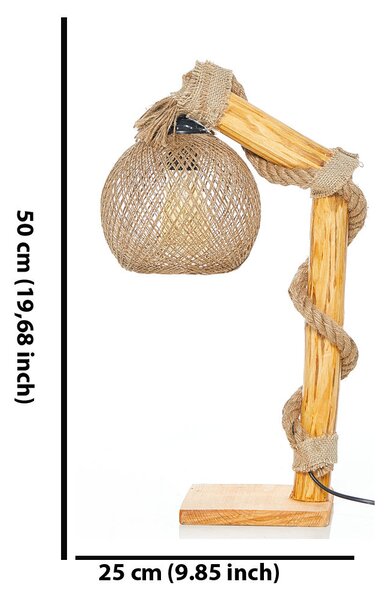 ASIR Stojací lampa CANATA přírodní