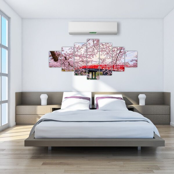 Obraz - Hirosaki, Japonsko (210x100 cm)