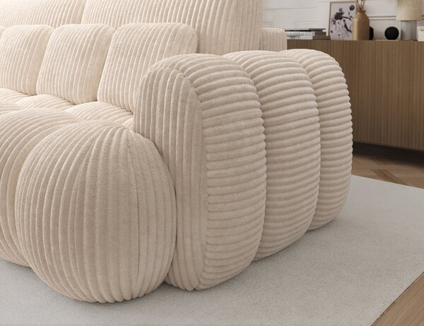 Designová pohovka do obýváku ISEN - světle béžová