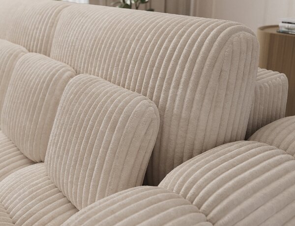Designová pohovka do obýváku ISEN - světle béžová