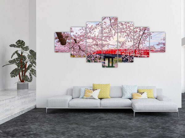 Obraz - Hirosaki, Japonsko (210x100 cm)