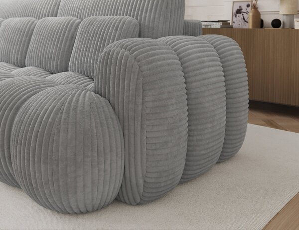 Designová pohovka do obýváku ISEN - světle šedá