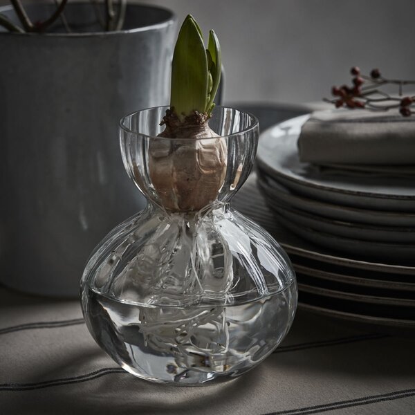Skleněná váza Bud Clear 14 cm
