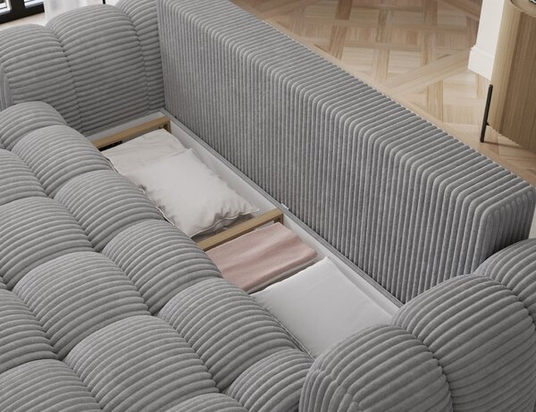 Designová pohovka do obýváku ISEN - světle šedá