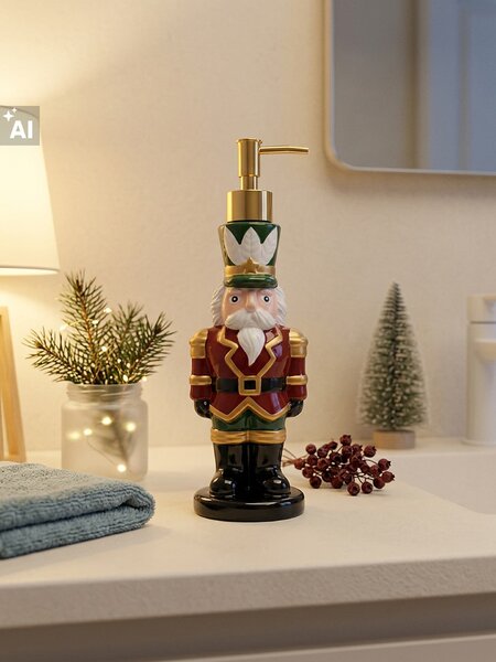 Sinsay - Vánoční dávkovač mýdla ve tvaru louskáčku - červená