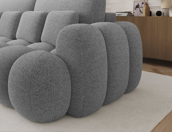Designová pohovka do obýváku ISEN - šedá