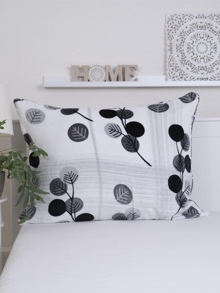 MK Lůžkoviny Povlak na polštář mikroplyš 70 x 90 cm - Hasana šedé