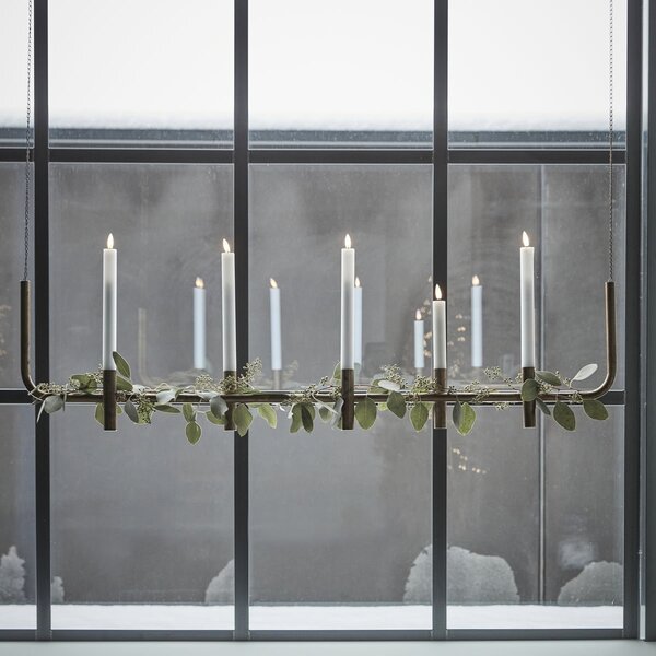Závěsný adventní svícen Maxi Antique Brass