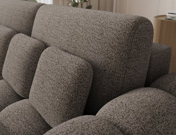 Designová pohovka do obýváku ISEN - šedohnědá