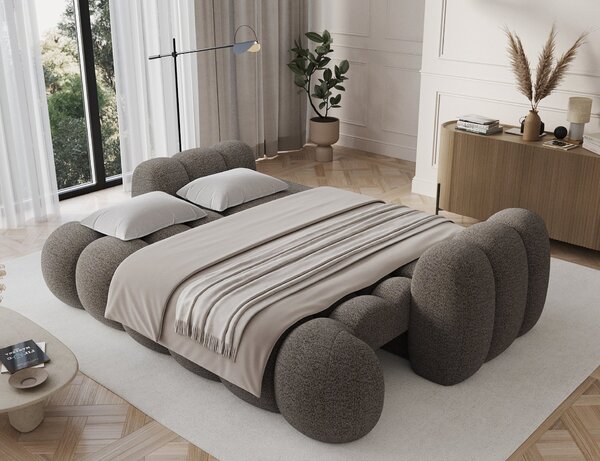 Designová pohovka do obýváku ISEN - šedohnědá