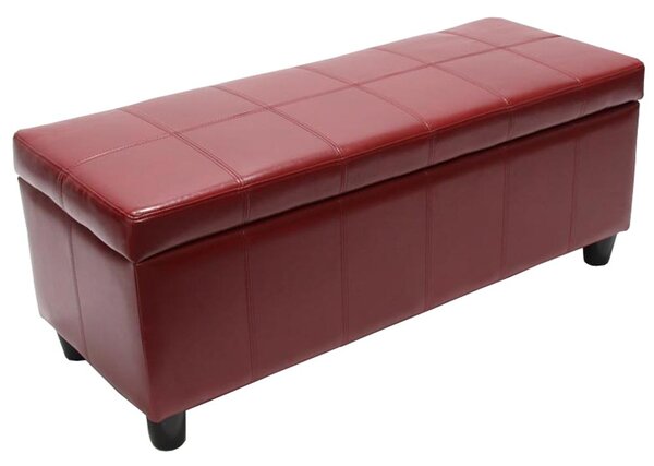 Skladovací lavice Krien 112 x 45 x 45cm - Červená