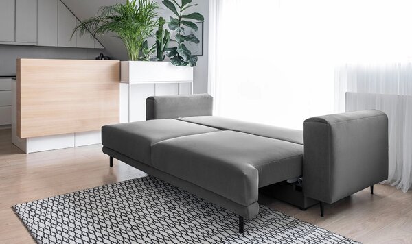 Elegantní trojmístná pohovka AVENIA - tmavě šedá
