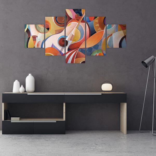 Obraz - Hudební abstrakt (125x70 cm)