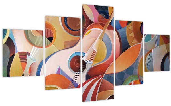 Obraz - Hudební abstrakt (125x70 cm)