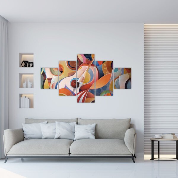 Obraz - Hudební abstrakt (125x70 cm)