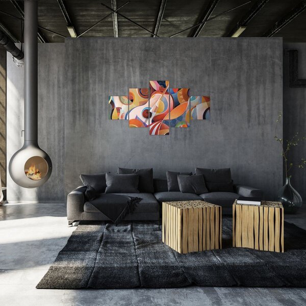 Obraz - Hudební abstrakt (125x70 cm)