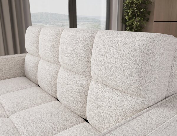 Rozkládací dvoumístná pohovka DELPHINE - bílá