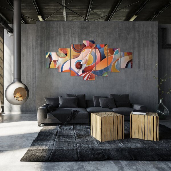 Obraz - Hudební abstrakt (210x100 cm)
