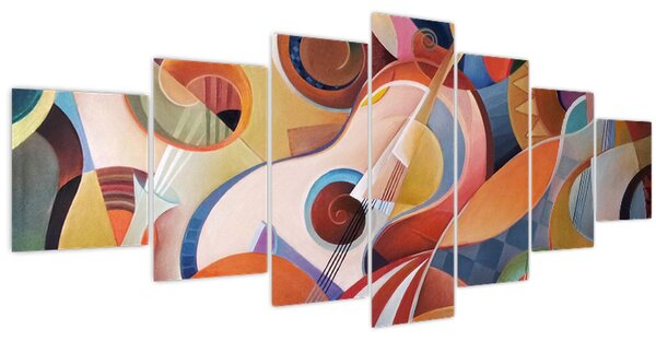 Obraz - Hudební abstrakt (210x100 cm)