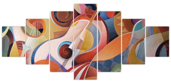 Obraz - Hudební abstrakt (210x100 cm)
