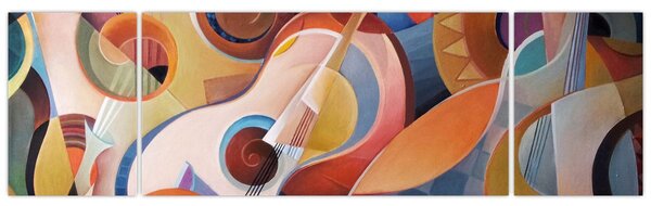 Obraz - Hudební abstrakt (170x50 cm)