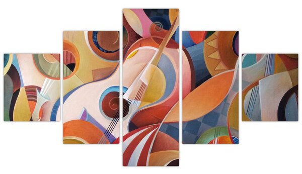 Obraz - Hudební abstrakt (125x70 cm)