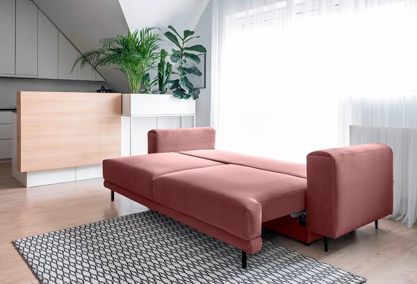 Elegantní trojmístná pohovka AVENIA - růžová