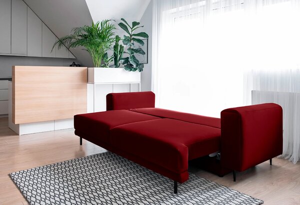 Elegantní trojmístná pohovka AVENIA - červená