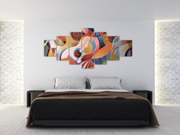 Obraz - Hudební abstrakt (210x100 cm)