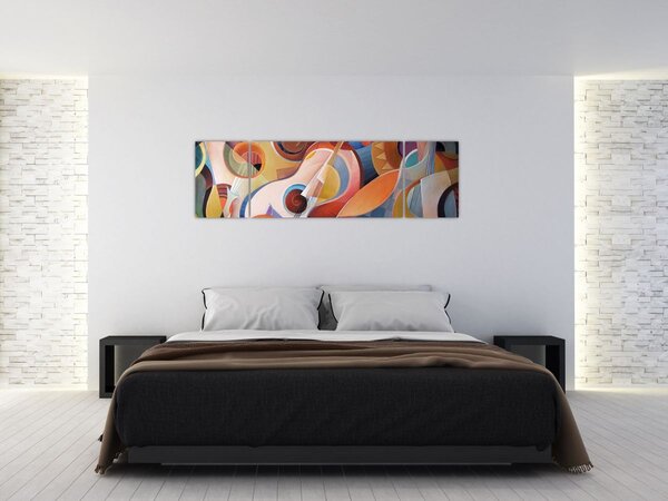 Obraz - Hudební abstrakt (170x50 cm)