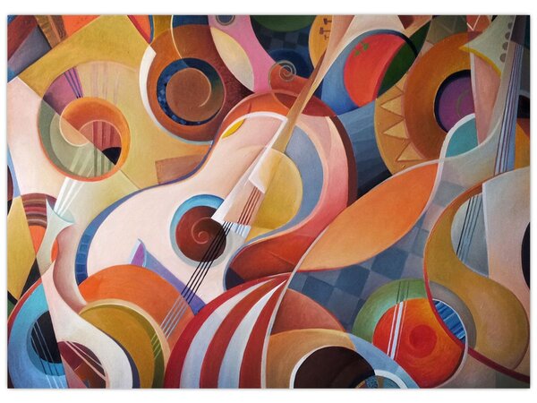 Obraz - Hudební abstrakt (70x50 cm)