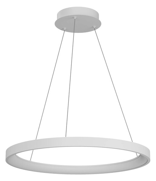 Redo 01-3911 Iconic, bílé závěsné svítidlo LED 50W 3000/4000K, tříkrokové stmívání, průměr 58cm