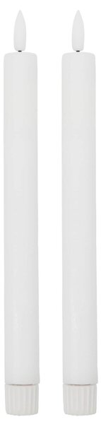 Vosková LED svíčka White 24,5 cm – set 2 ks