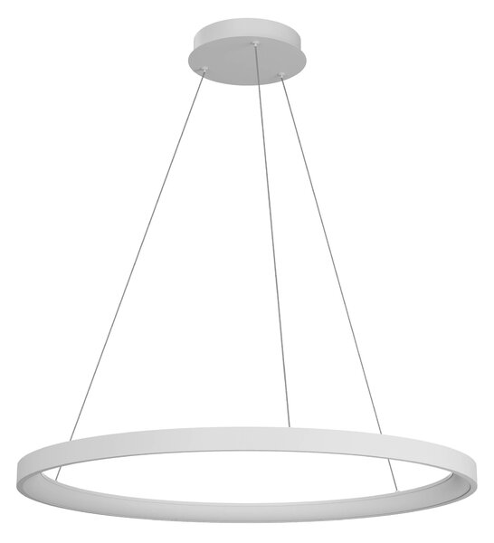 Redo 01-3914 Iconic, bílé závěsné svítidlo LED 60W 3000/4000K, tříkrokové stmívání, průměr 78cm