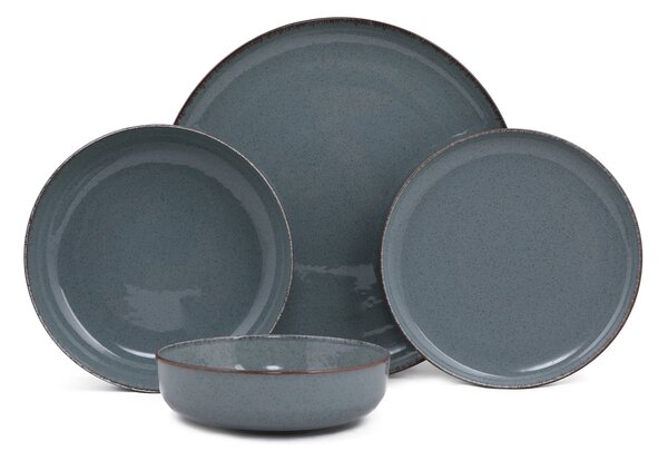 ASIR Porcelánová jídelní souprava 24 ks POPPY modrá