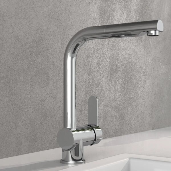 Schütte 79700 - Dřezová baterie s vytahovací sprškou LONDON lesklý chrom