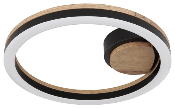 Stropní LED svítidlo BEATRIX 5 černá/světlé dřevo