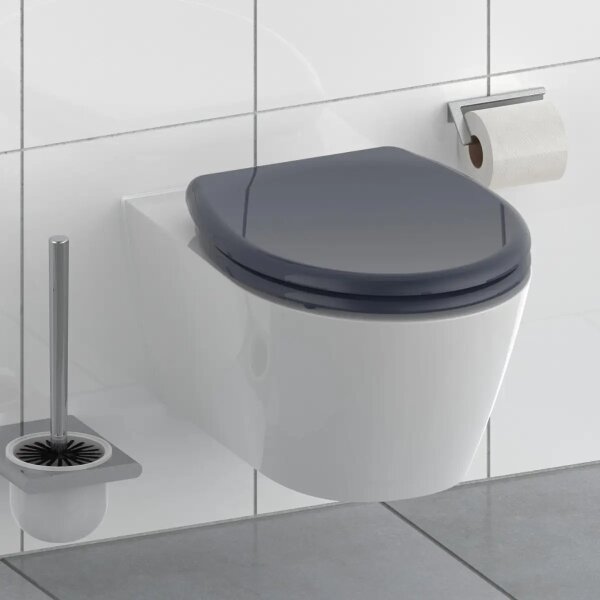 Schütte 82304-A - Záchodové prkénko ANTHRAZIT SoftClose duroplast