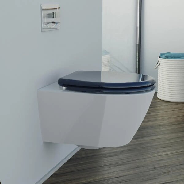 Schütte 82304-A - Záchodové prkénko ANTHRAZIT SoftClose duroplast