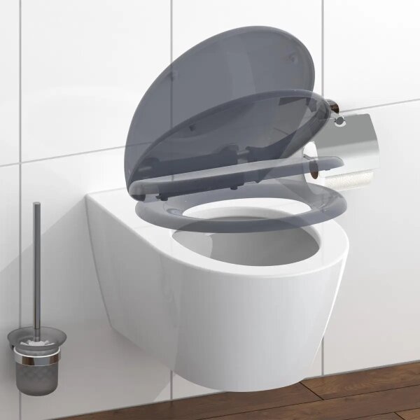 Schütte 82304-A - Záchodové prkénko ANTHRAZIT SoftClose duroplast