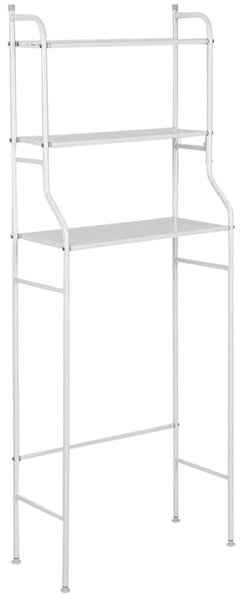 VERK GROUP Police / regál nad záchod, do koupelny, bílá, 153 x 45 x25 cm