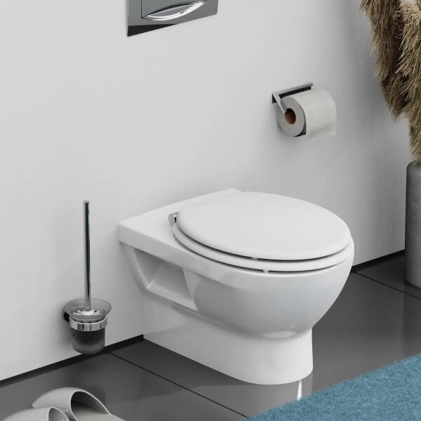 Schütte 84100-A - Záchodové prkénko WHITE SoftClose MDF dřevo