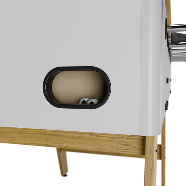 Juskys Stolní fotbal 142x76x88 cm - přírodní/bílý