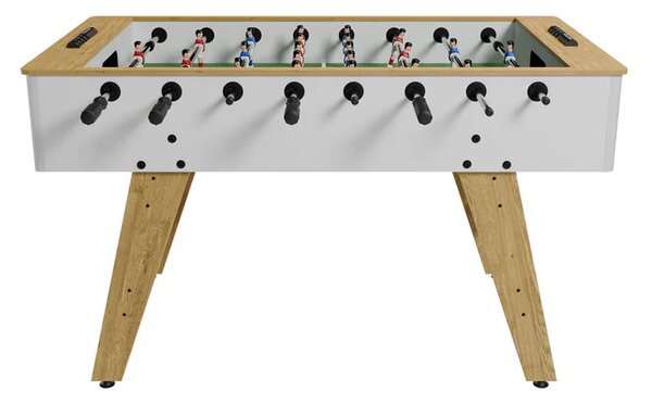 Juskys Stolní fotbal 142x76x88 cm - přírodní/bílý