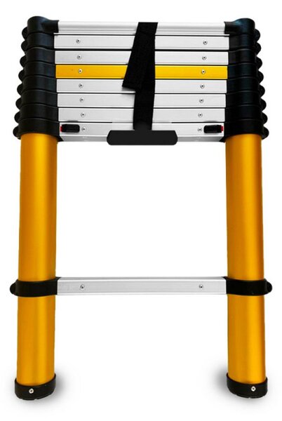 Teleskopický žebřík 1x9 příček výsuvný DRABEST DT-9 MAX