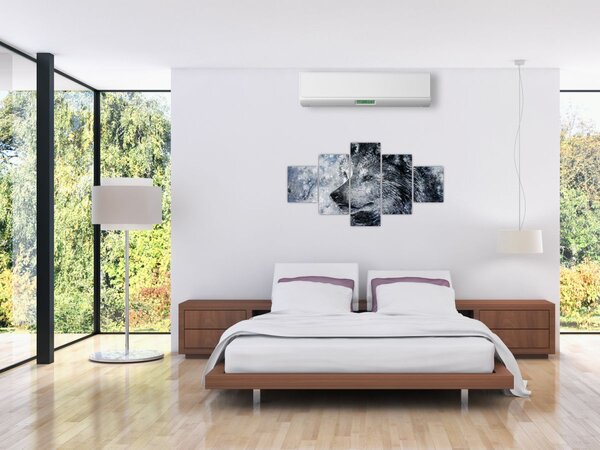 Obraz - Kreslený vlk (125x70 cm)