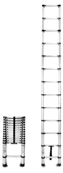 Teleskopický žebřík 1x13 příček výsuvný DRABEST DT-13 HOME