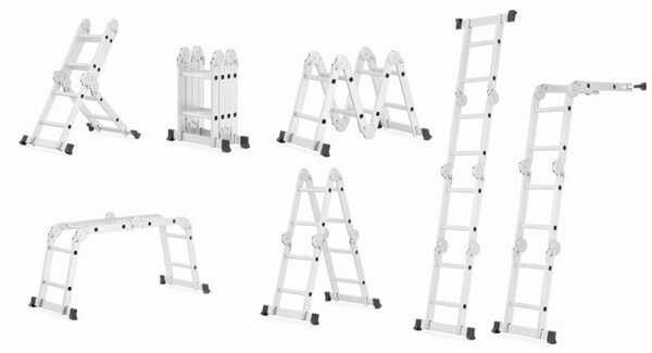 Multifunkční kloubový žebřík 4x2 příčky HIGHER ML-102 PRO