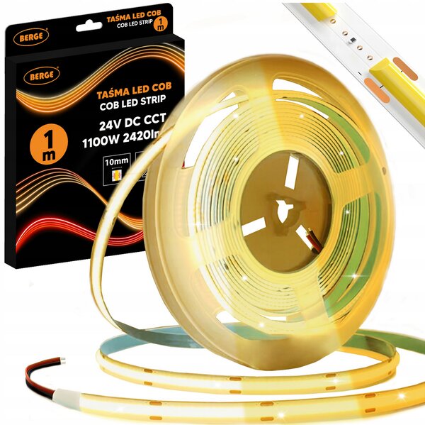 BERGE LED pásek COB Neon CCT 24V - 608D - 22W/m - IP20 - 1m